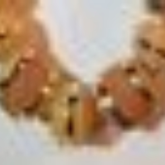 Vintage Cork & Lucite? Round Disc Beaded Necklace - Picture 2 of 3